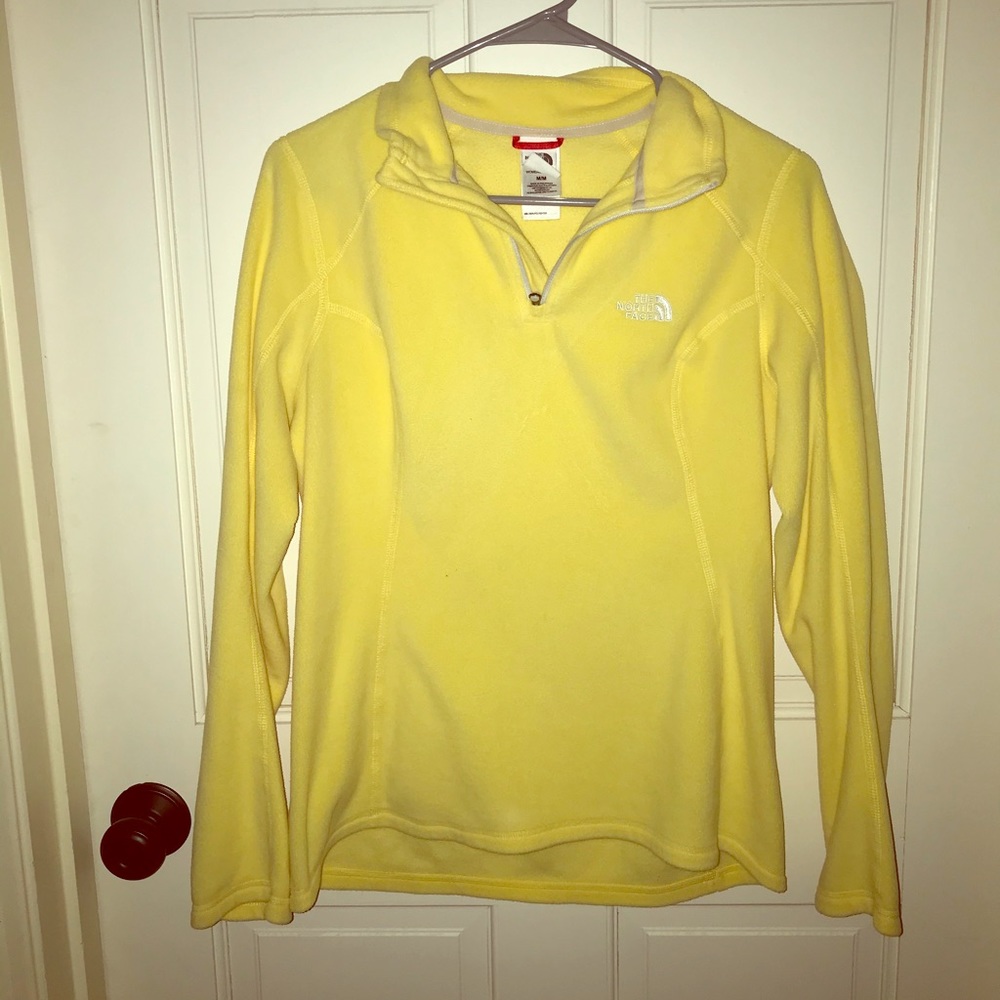 Yellow north face women’s fleece